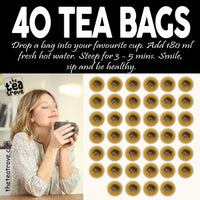 Organic Spearmint Tea Bags - 40 Eco-Friendly Tea Bags