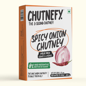 Spicy Onion (Kara) Chutney | Spicy | Serves 5 to 6