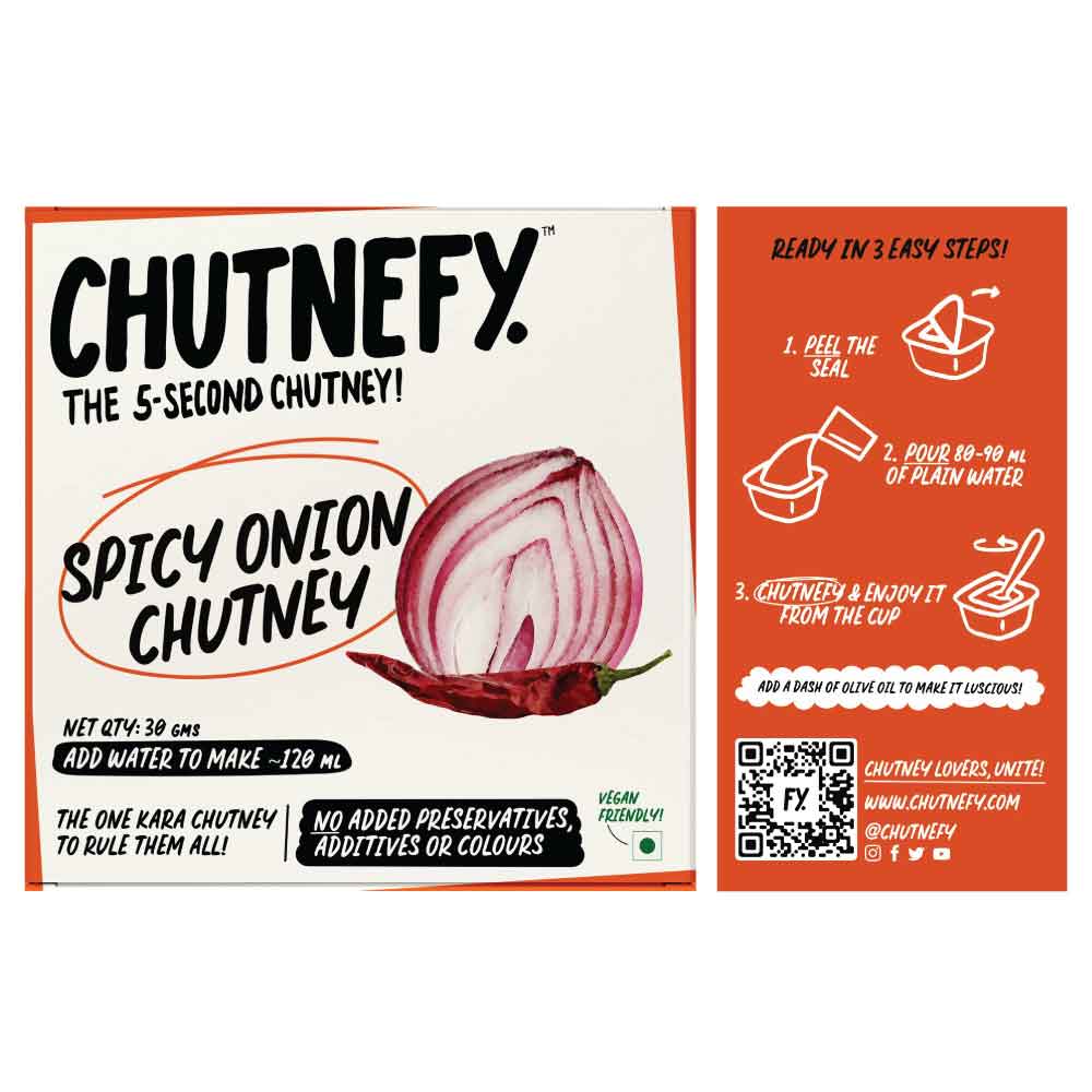 Spicy Onion (Kara) Chutney | Trial Pack of 2 | Spicy