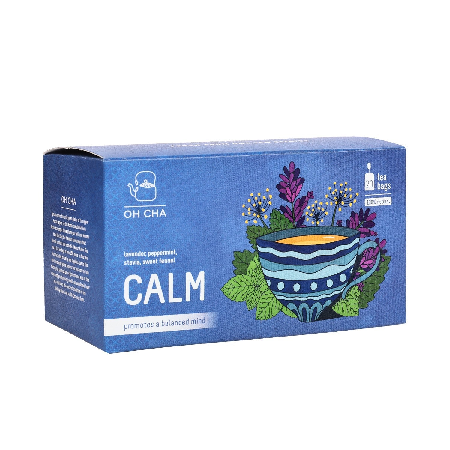 Oh Cha Calm Tea - 20 Tea Bags - Veeha Foods