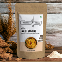 Millet Sweet Pongal - Authentic Flavourful Recipe from Tamil Nadu made with Kodo Millet Whole Grains and Jaggery