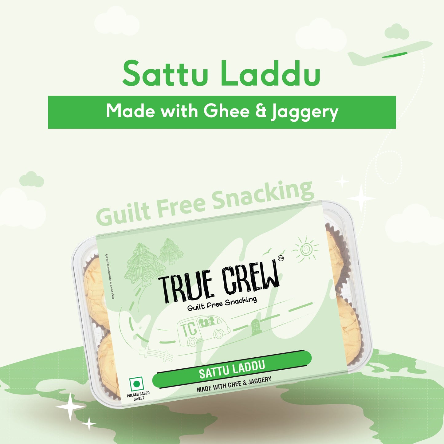 TRUE CREW - Sattu Laddu, 180 g