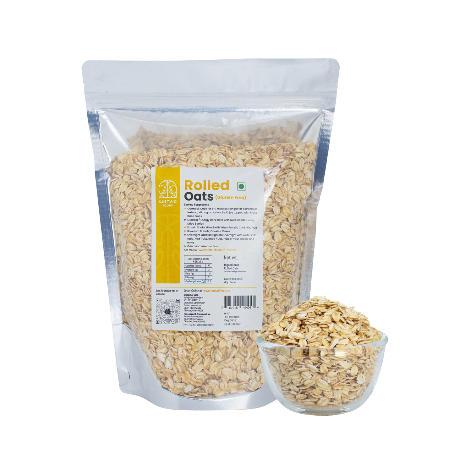 Rolled Oats | Jumbo-Sized | Gluten-free