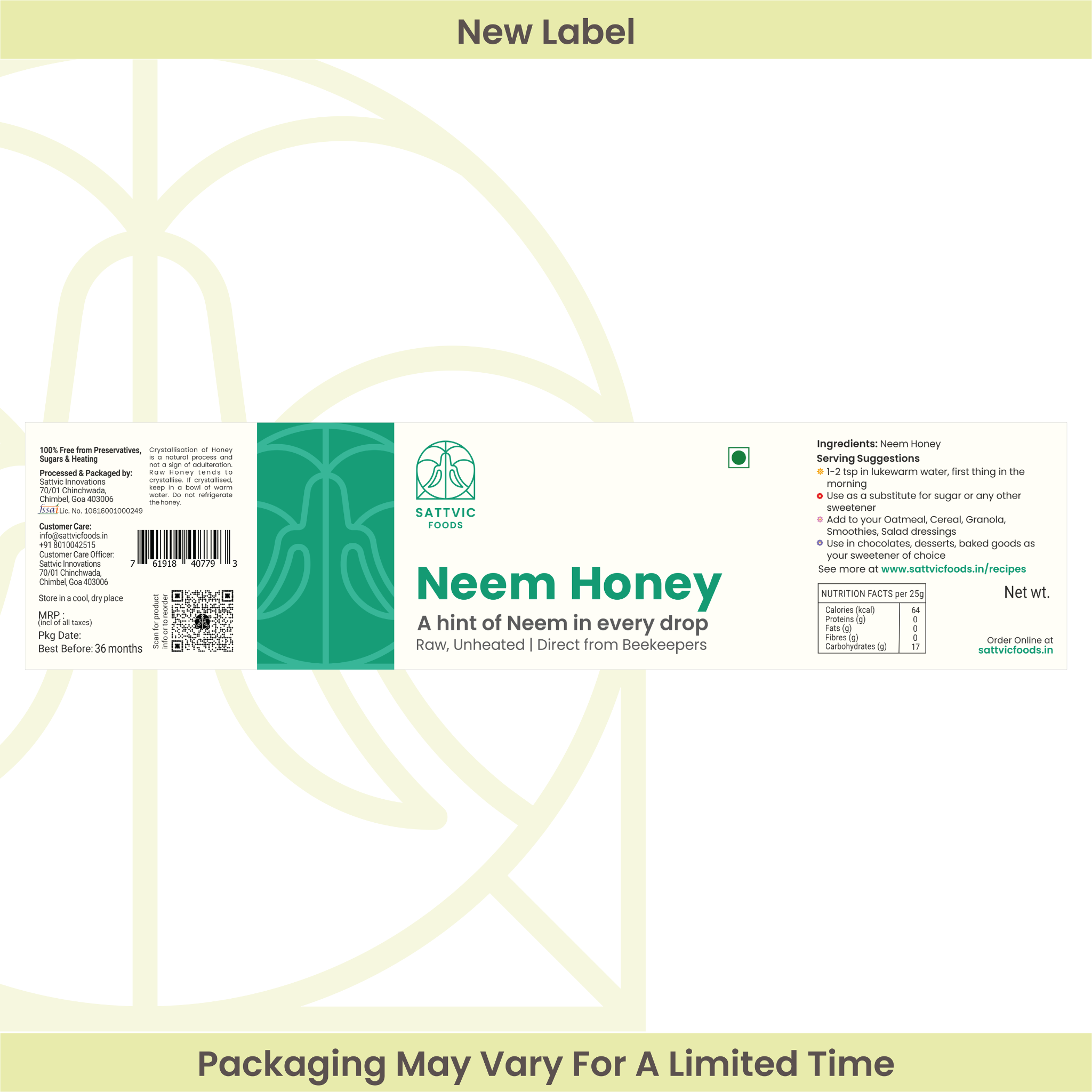 Neem Honey (Raw and Unheated)