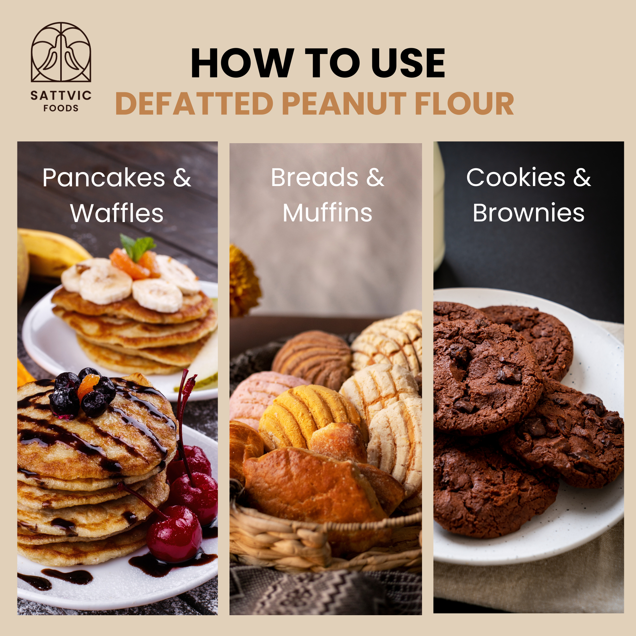 Defatted Peanut Flour (Plant-Based, Vegan & Gluten Free Flour)