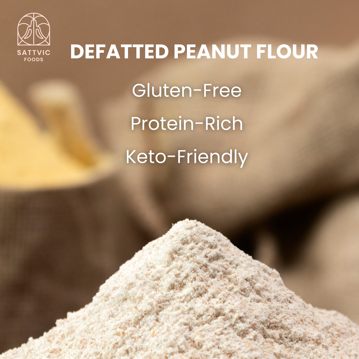 Defatted Peanut Flour (Plant-Based, Vegan & Gluten Free Flour)