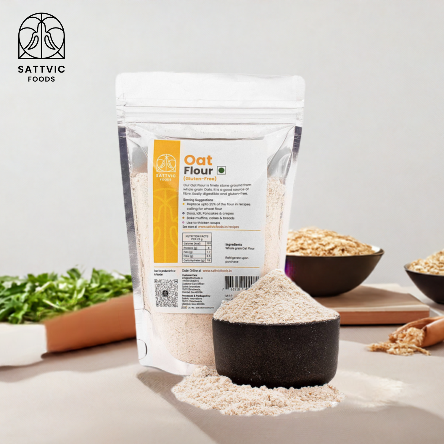 Oat Flour | Stone-Ground Whole Grain Flour | Gluten-Free