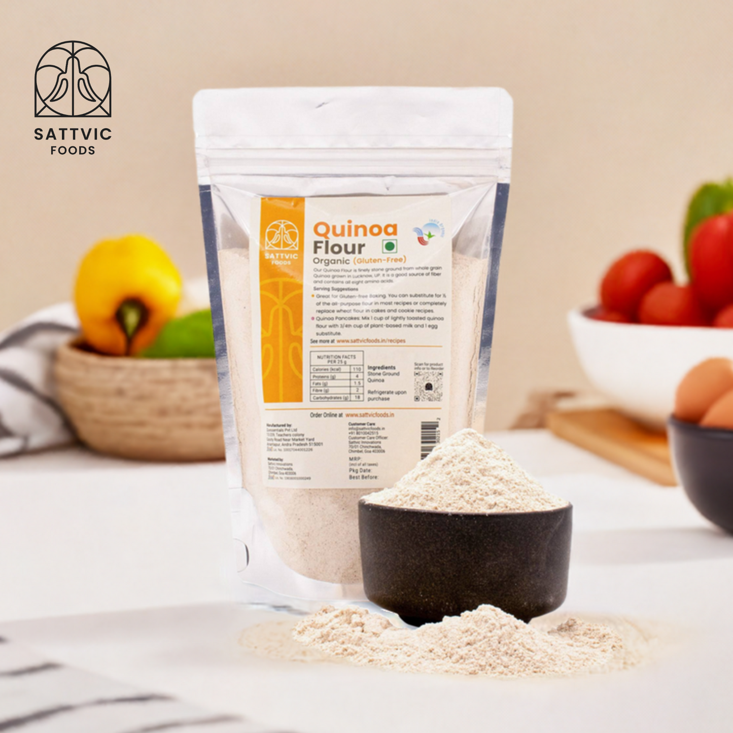 Quinoa Flour | Certified Organic & Gluten-free