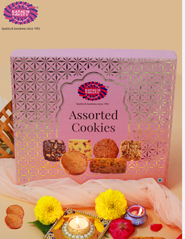 Karachi Bakery Assorted Cookies (Pink)