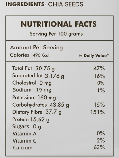 Chia Seeds 200gm