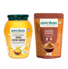 Anveshan Ghee & Jaggery Duo – A2 Bilona Ghee + Pure Tamil Nadu Jaggery Powder