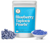 Twisty Boba Blueberry Flavoured Chewy Tapioca Pearls for Bubble Tea - 250g