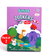 Timios Zookers Animal Shaped Biscuits with Apple and Blueberry Bits - Pack of 2
