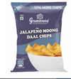 GRAMINWAY - FROM THE ROOTS High in Fiber Tasty & Healthy Snacks Diet Moong Chips - 200G