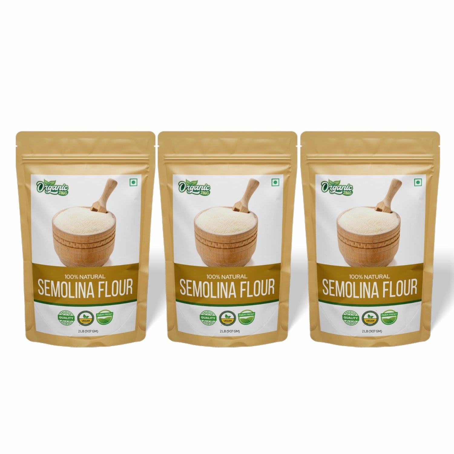 Organic Zing Semolina Flour – Nutritious & Versatile