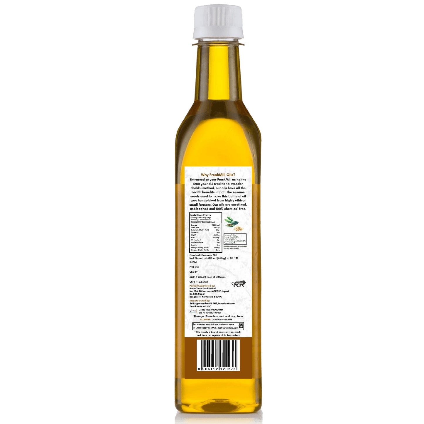 Cold Pressed Sesame Oil