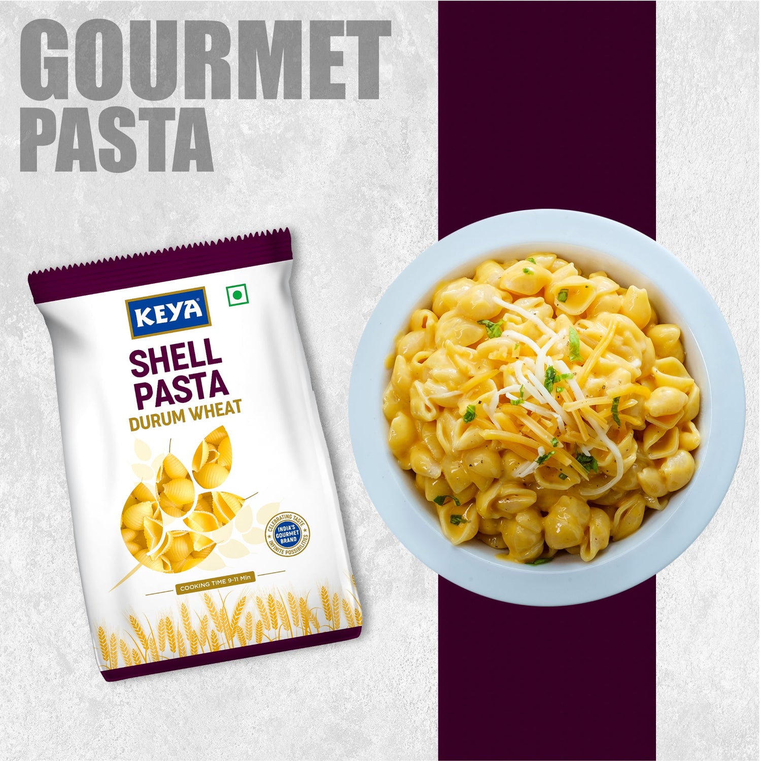 Keya 100% Durum Wheat Shell Pasta, 400g