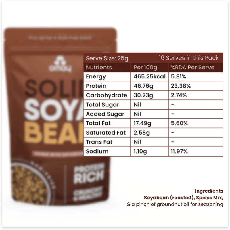 Solid Soyabean - Protein Rich - 400 gms Pouch (2 units)