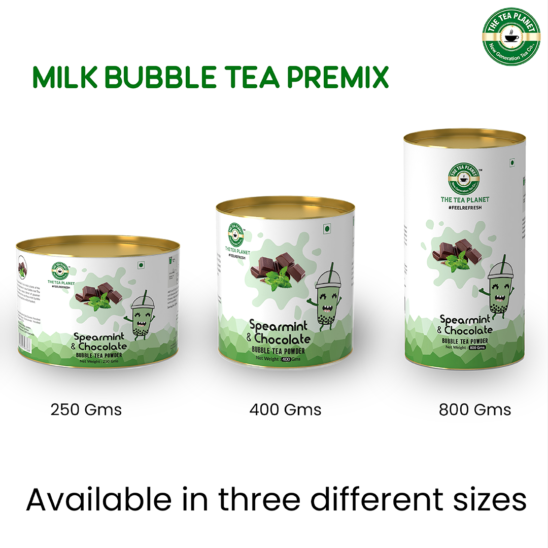 Spearmint Chocolate Bubble Tea Premix