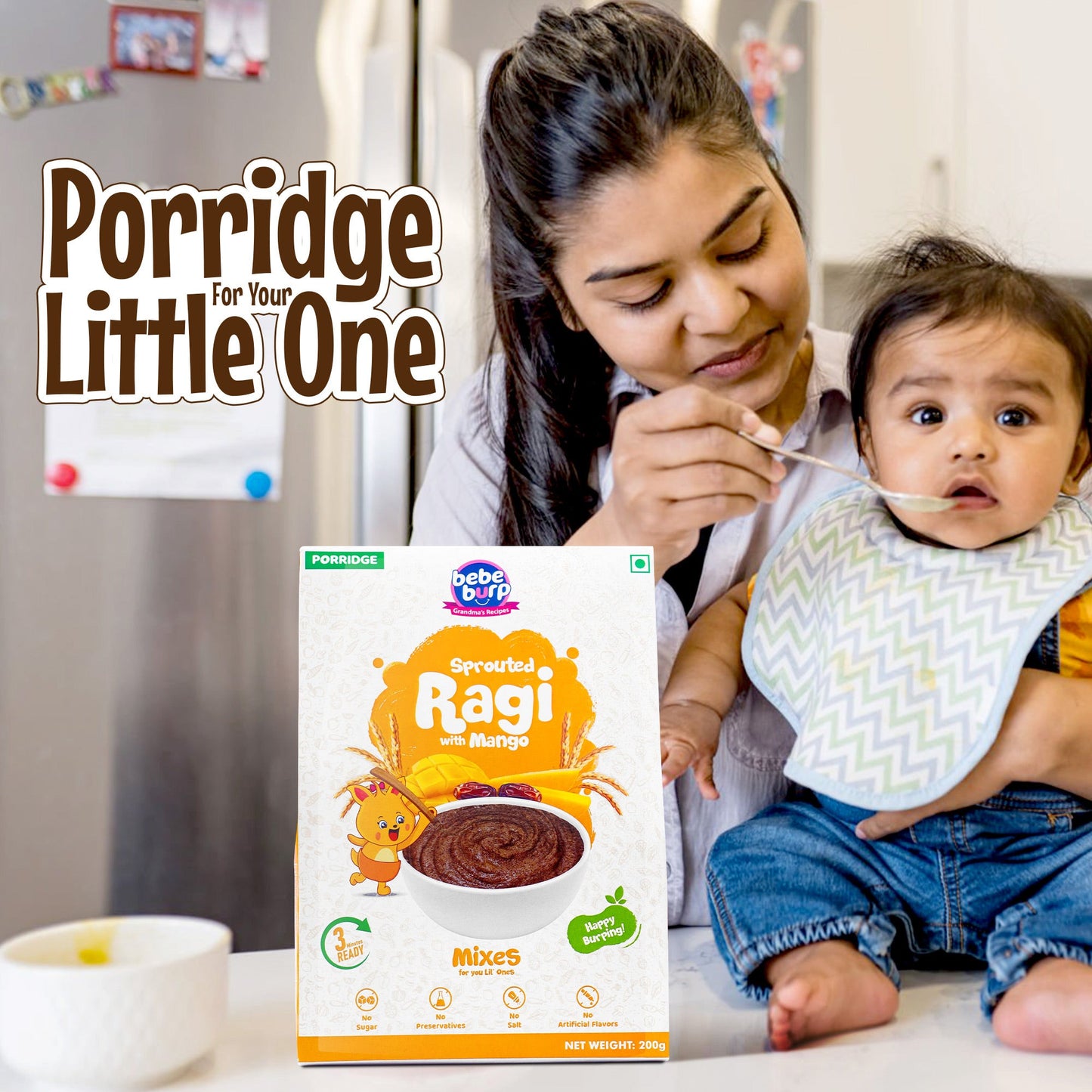 Sprouted ragi with Mango Porridge - 200 Gms