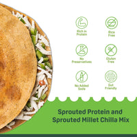 Sprouted Protein and Sprouted Millet Chilla Mix Combo- Peri Peri Flavor