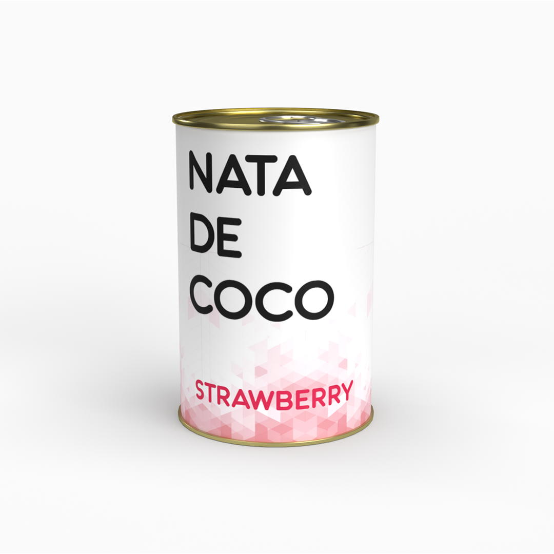 Strawberry Nata De Coco - 400 gms