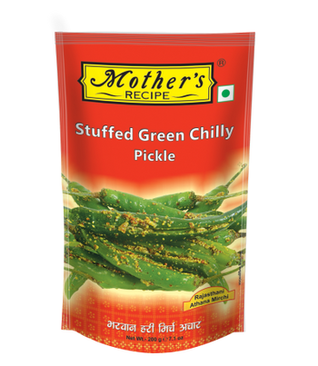 Stuffed Green Chilli Pickle 200 gm