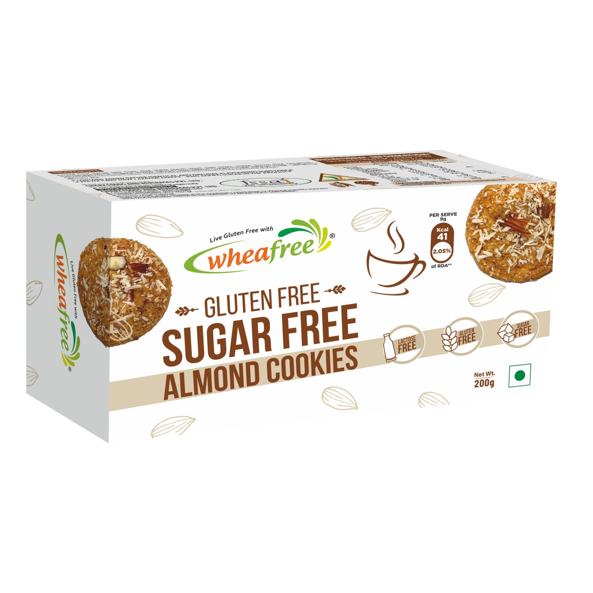 Gluten Free Sugarfree Almond Cookies- 200g