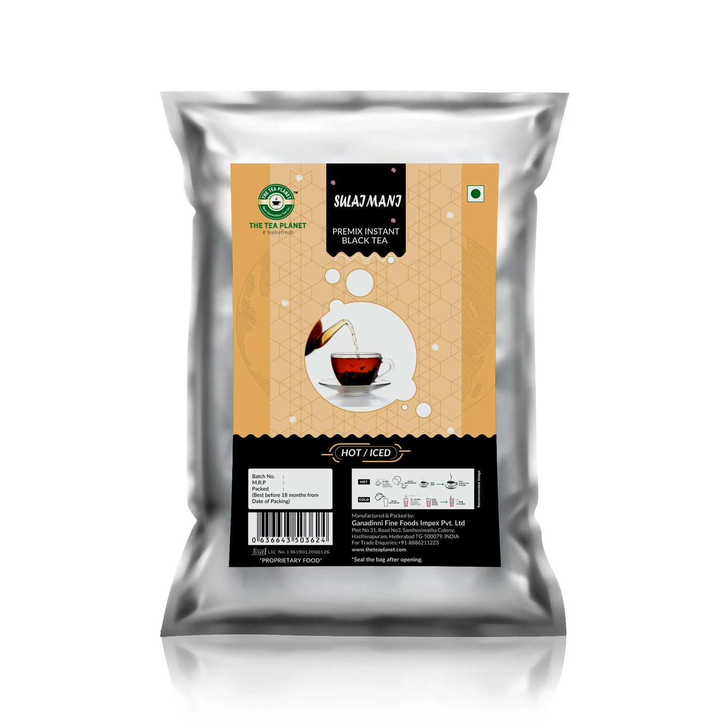 Sulaimani Flavored Instant Black Tea - 1kg