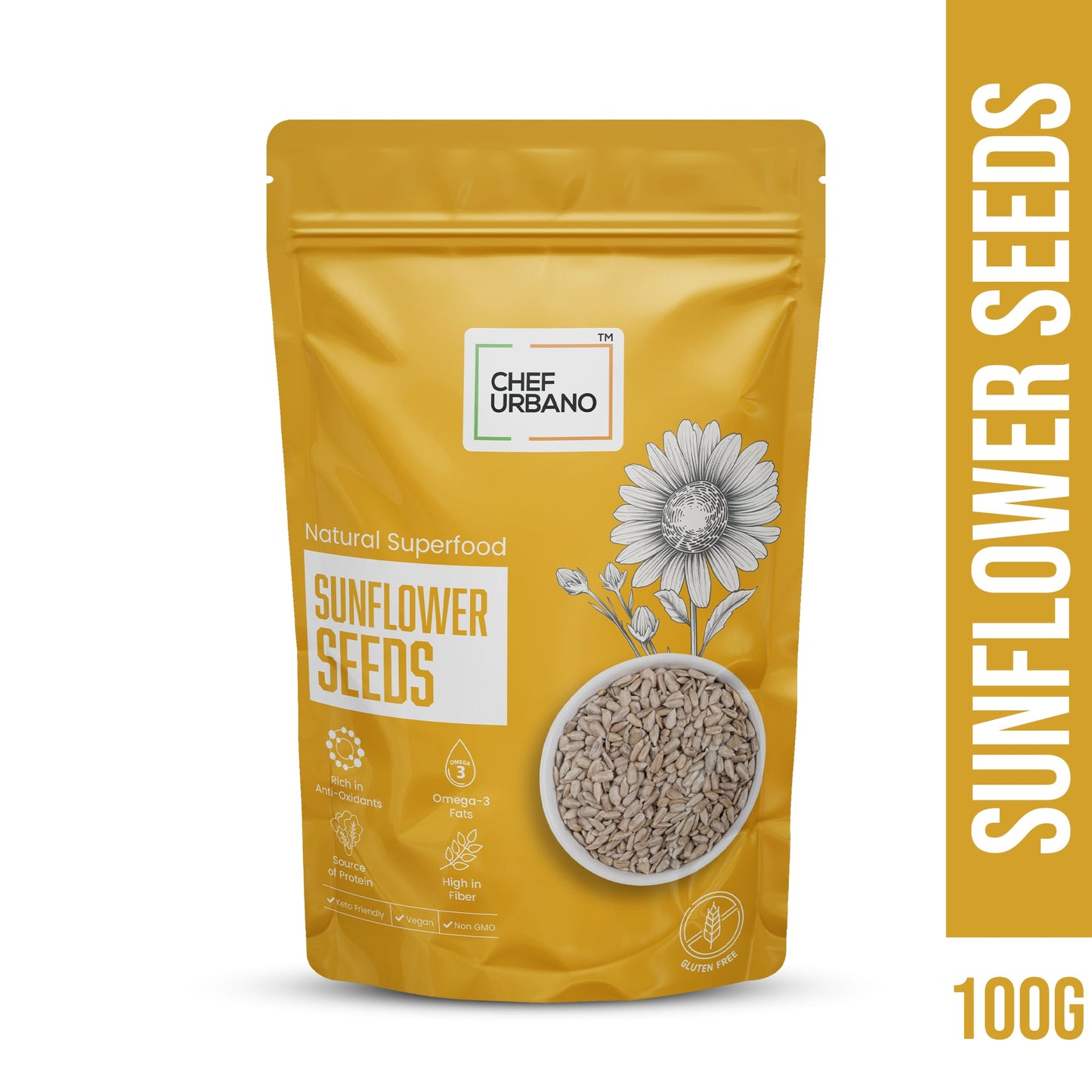 Chef Urbano Sunflower Seeds 250 Gms