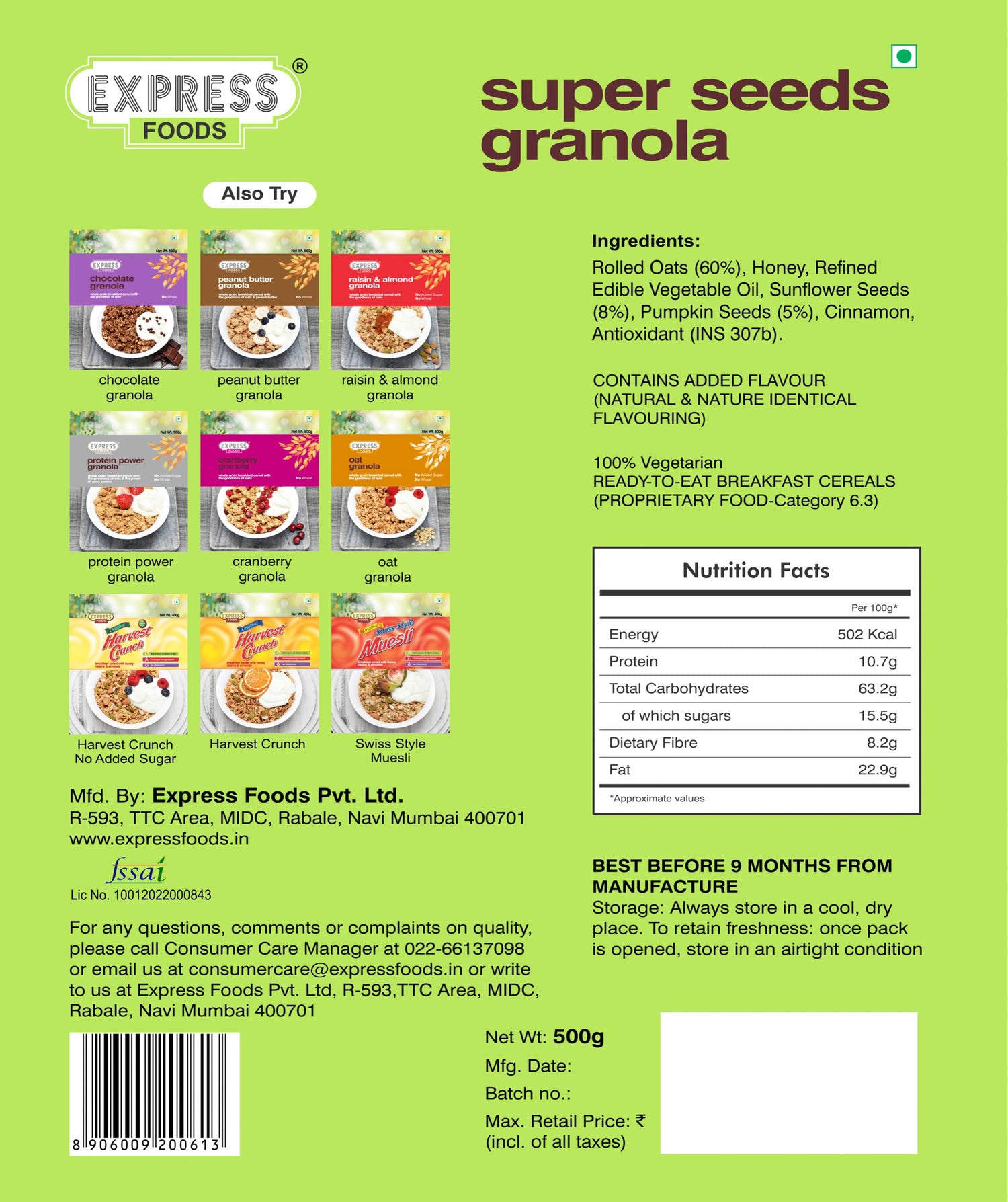 Super Seeds Granola