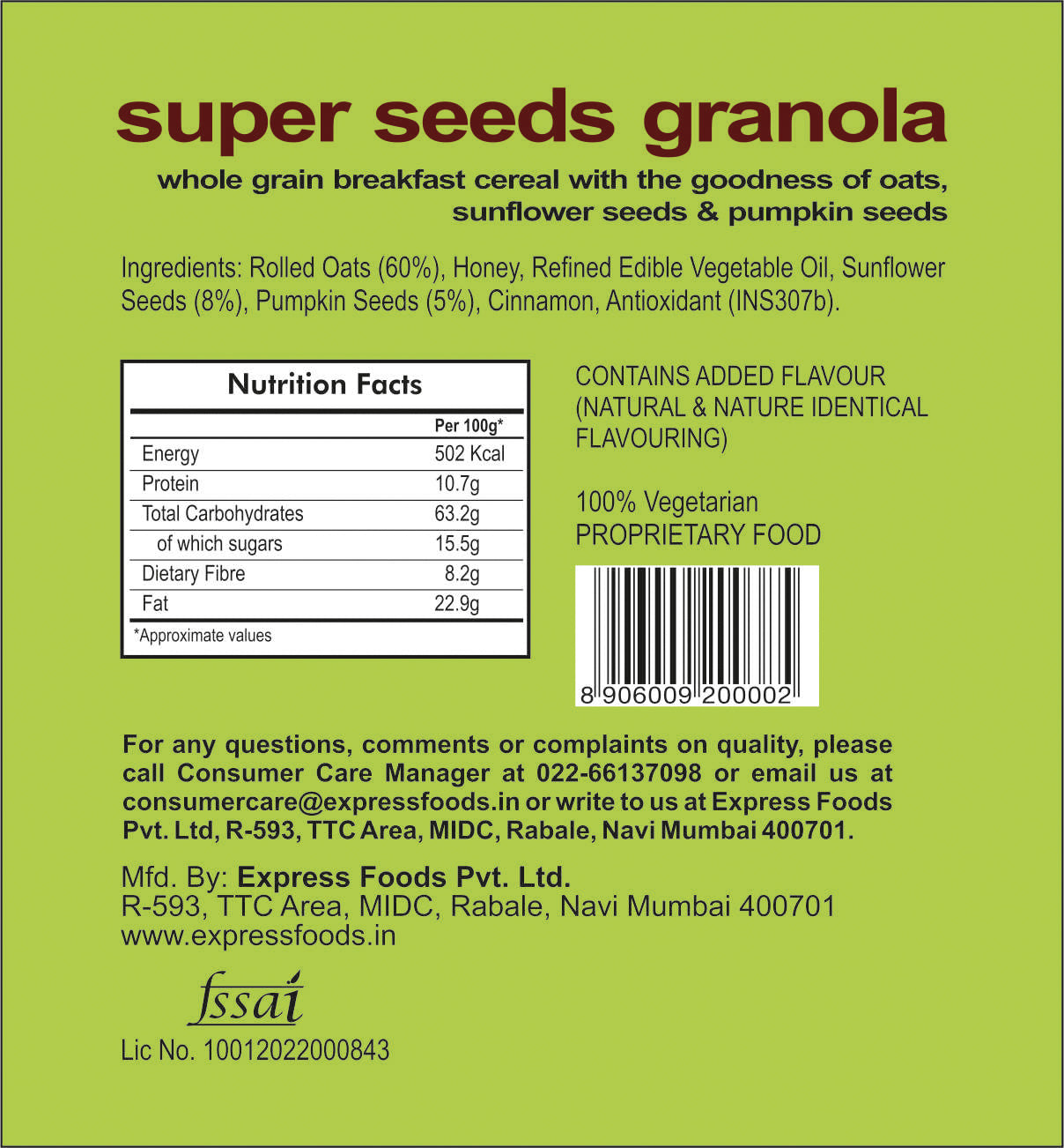 Super Seeds Granola