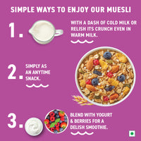 Swiss Style Muesli - High Fibre, Added Bran, 500g