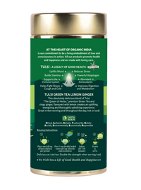 Tulsi Green Tea Lemon Ginger 100 gm tin