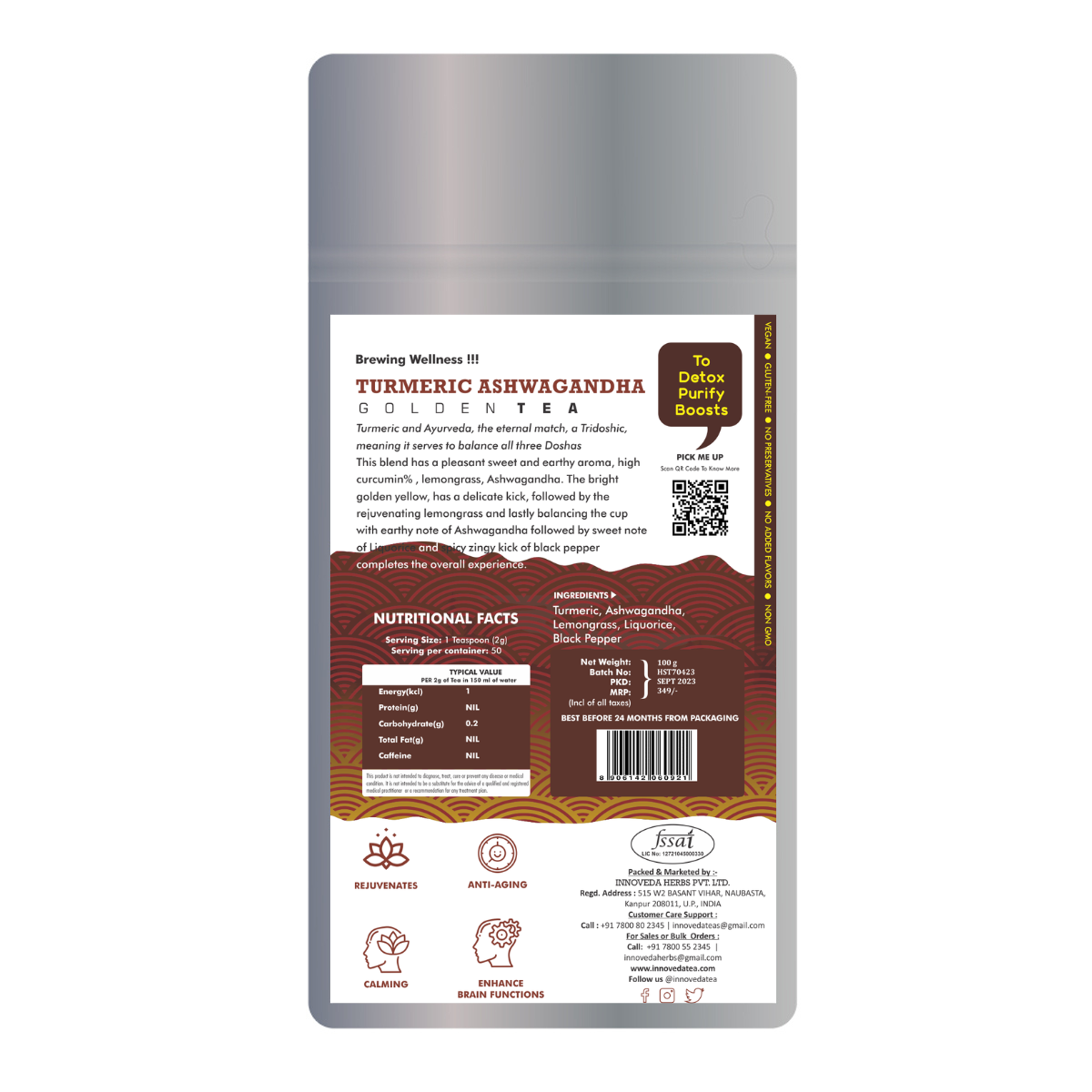 Innoveda Turmeric Ashwagandha Tea