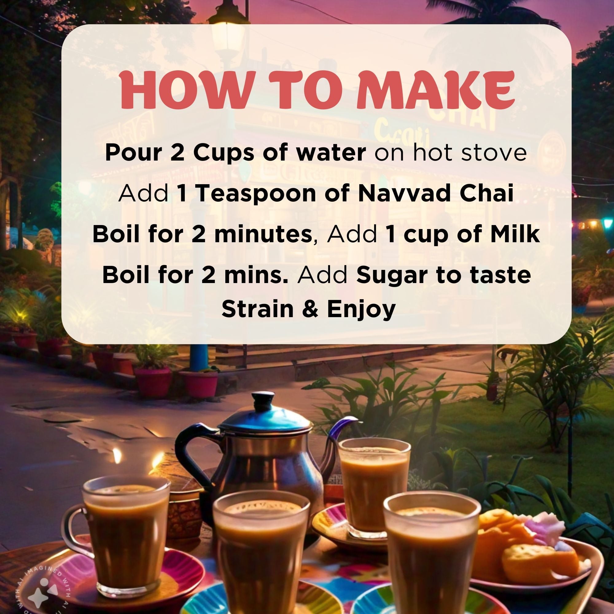 Navvayd Amrit Ras Ayurvedic Chai - Veeha Foods