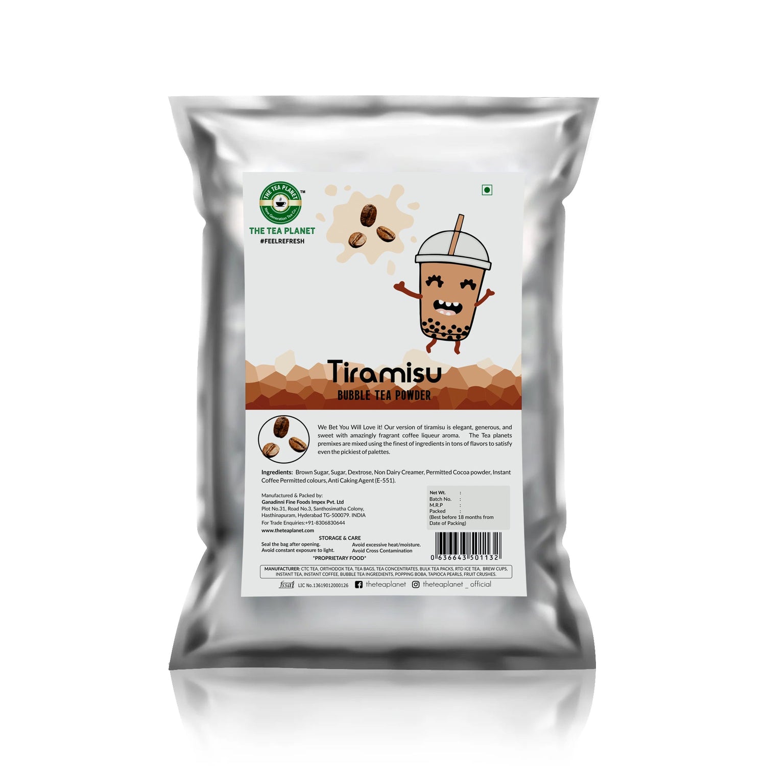 Tiramisu Bubble Tea Premix - 1kg