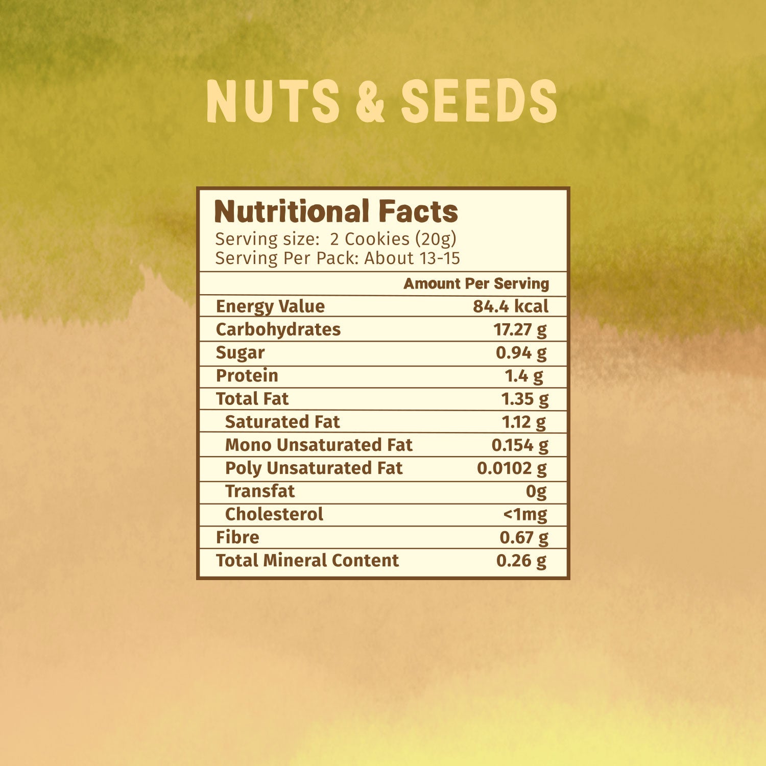 Nuts & Seeds Cookies - Pack of 3