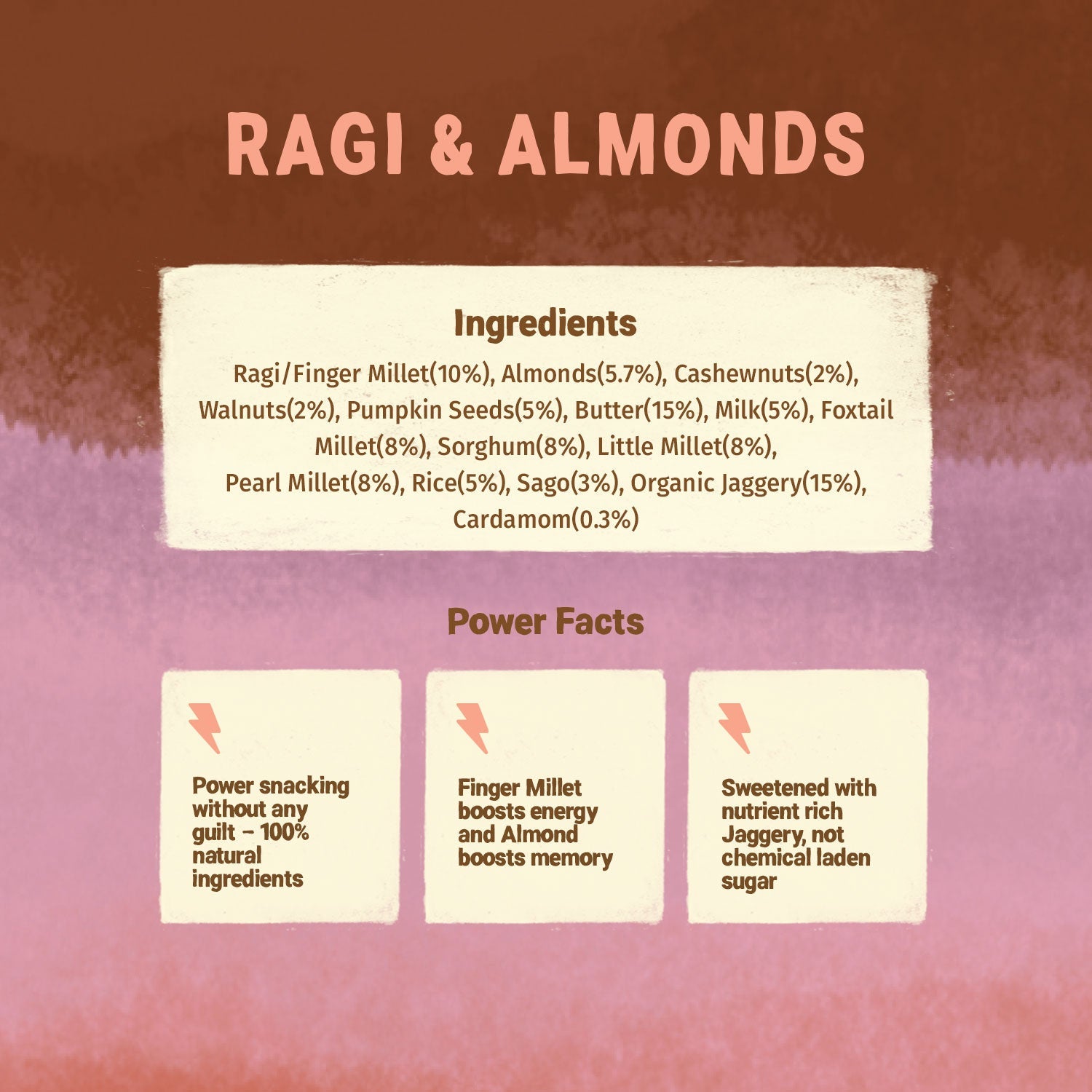 Ragi & Almonds Cookies - Pack of 3