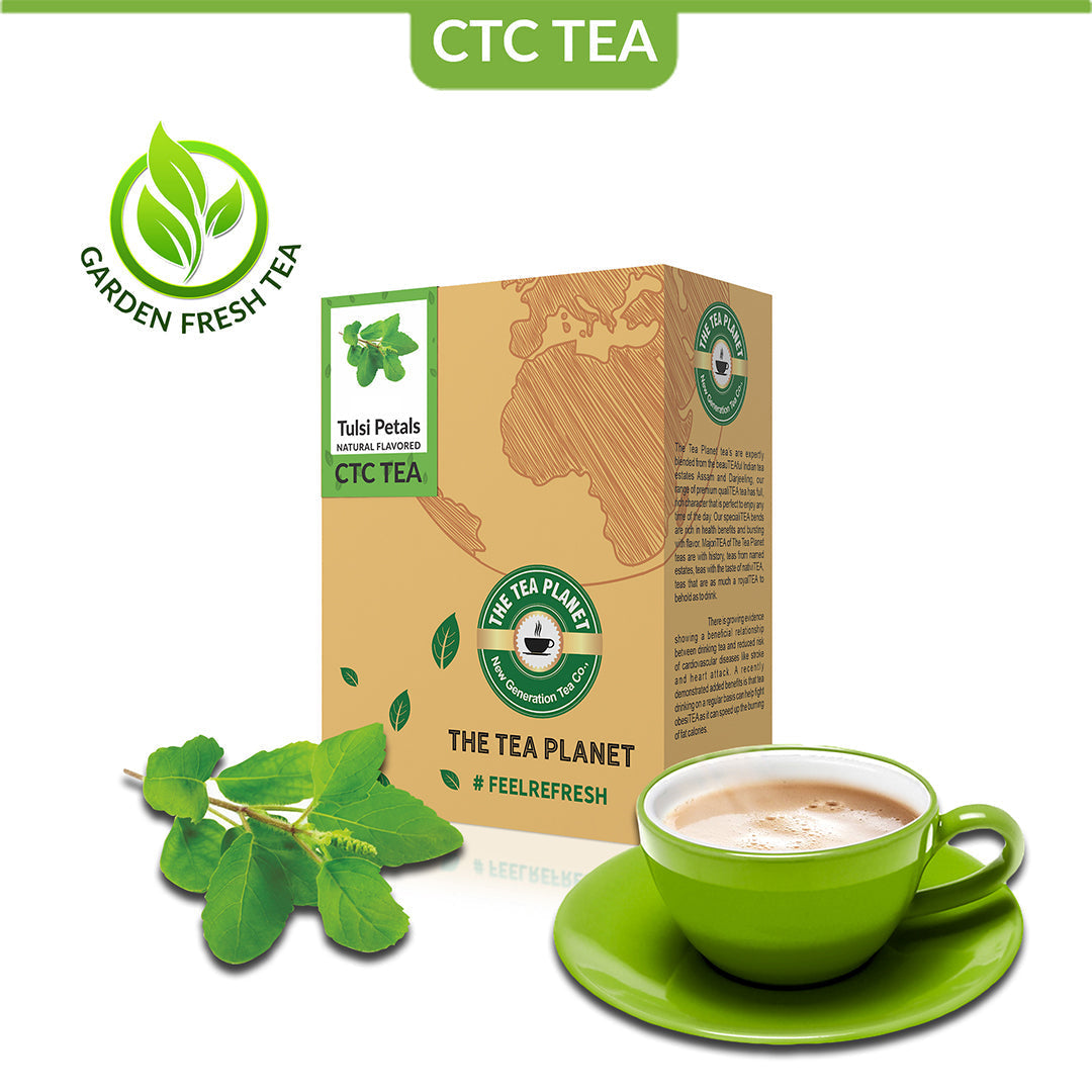 Tulsi Black Flavored CTC Tea