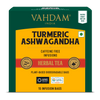 Vahdam Turmeric Ashwagandha Herbal Tea Tisane - 15 Count