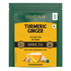 Vahdam Turmeric Ginger Herbal Tea Tisane - 50 Count