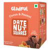 Gladful Date Nut Squares Cocoa and Peanut - 8 Bars