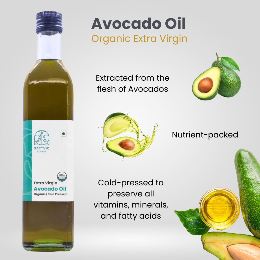 Avocado Oil | Extra Virgin | Certified Organic, Cold-Pressed, NON-GMO