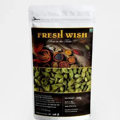 Fresh Wish whole Green ardamom (Elachi) - 250 gms