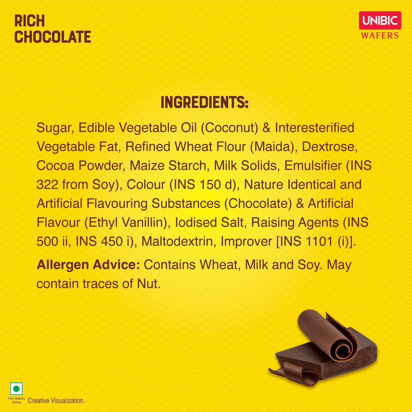 Unibic Rich Chocolate Wafers - 75gm