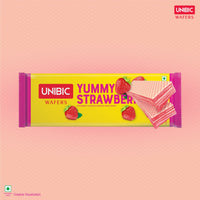 Unibic Yummy Strawberry Wafers - 75gm