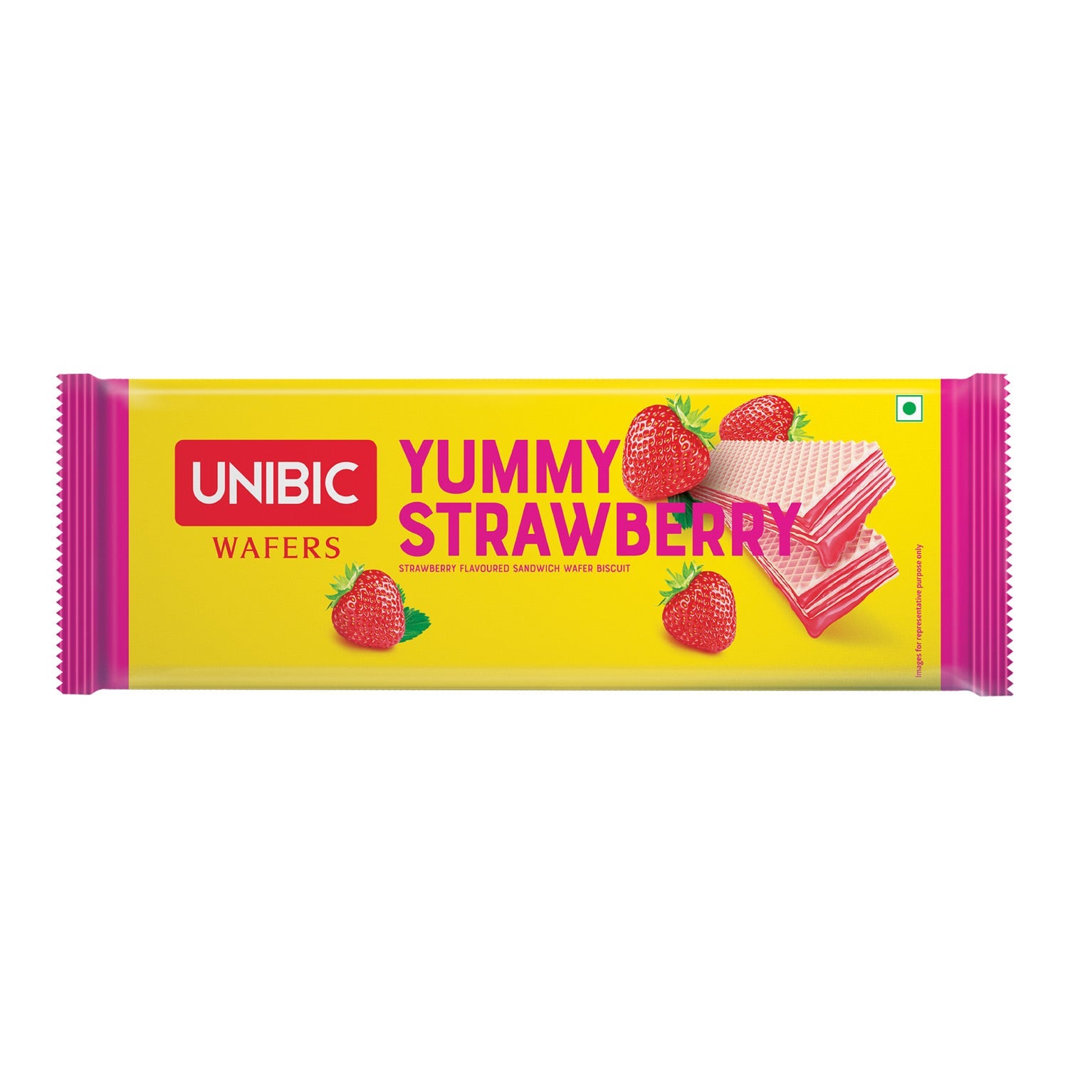 Unibic Yummy Strawberry Wafers - 75gm