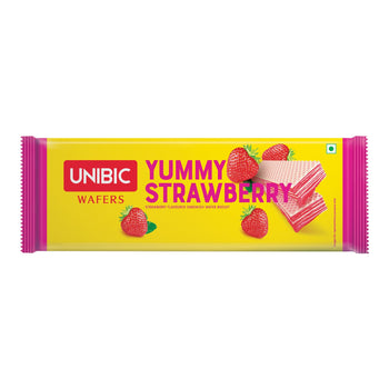 Unibic Yummy Strawberry Wafers - 75gm