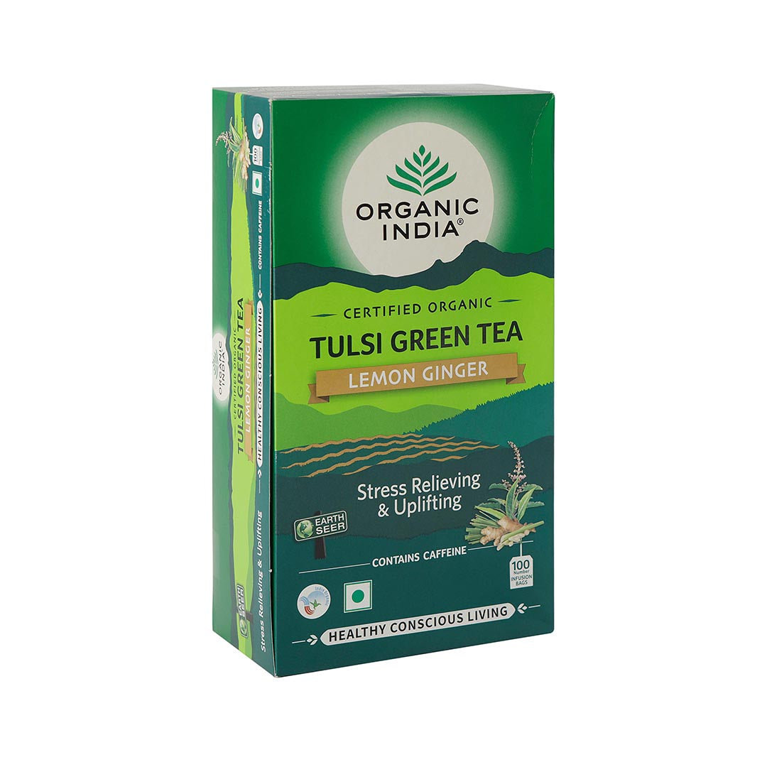 Tulsi Green Tea Lemon Ginger 100 Teabags